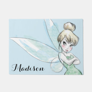 Tinker Bell   Arms Crossed Pastel Doormat
