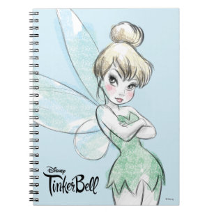 Tinker Bell   Arms Crossed Pastel Notebook