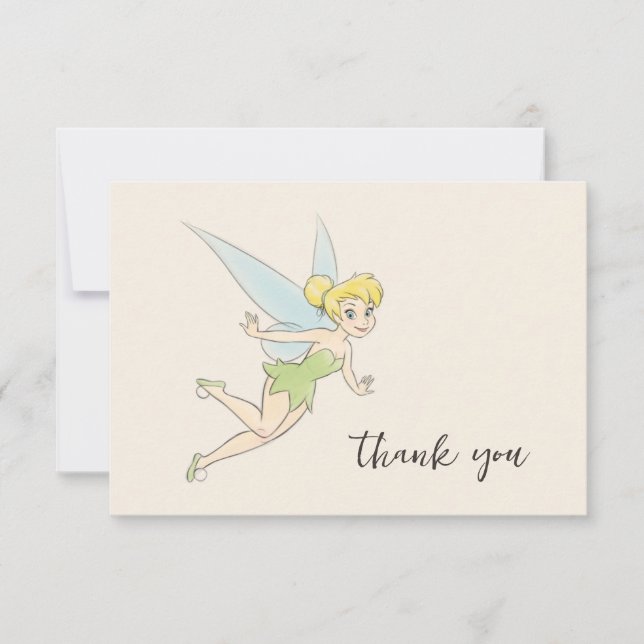 Tinker Bell Baby Shower - Thank You Card (Front)