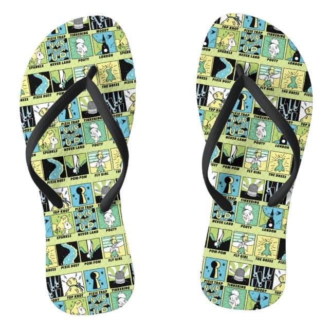 Tinker Bell | Cute Comics Flip Flops (Footbed)