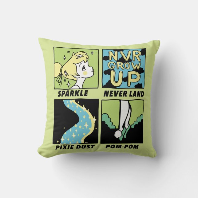 Tinker Bell | Cute Comics Throw Pillow (Front)