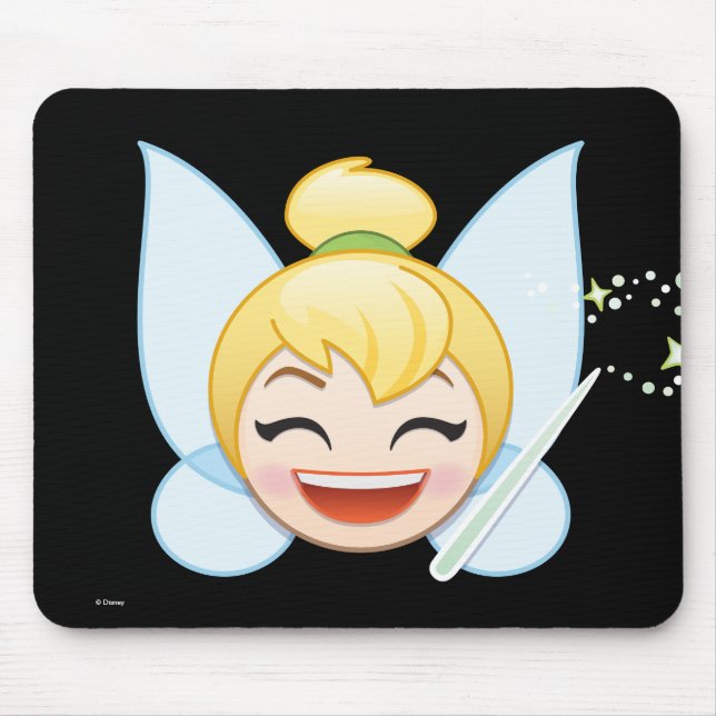 Tinker Bell Emoji | Tinker Bell with wand Mouse Pad (Front)