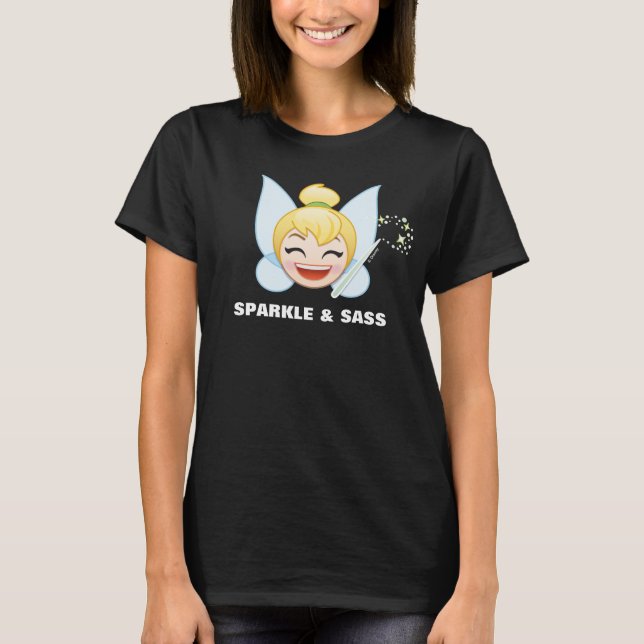 Tinker Bell Emoji | Tinker Bell with wand T-Shirt (Front)