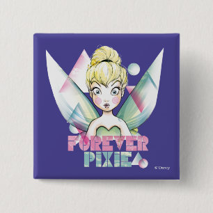 Tinker Bell Forever Pixie 2 Inch Square Button