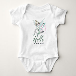 Tinker Bell Hello I'm New Here Baby Bodysuit