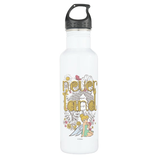 Tinker Bell in Neverland Forest 710 Ml Water Bottle (Front)