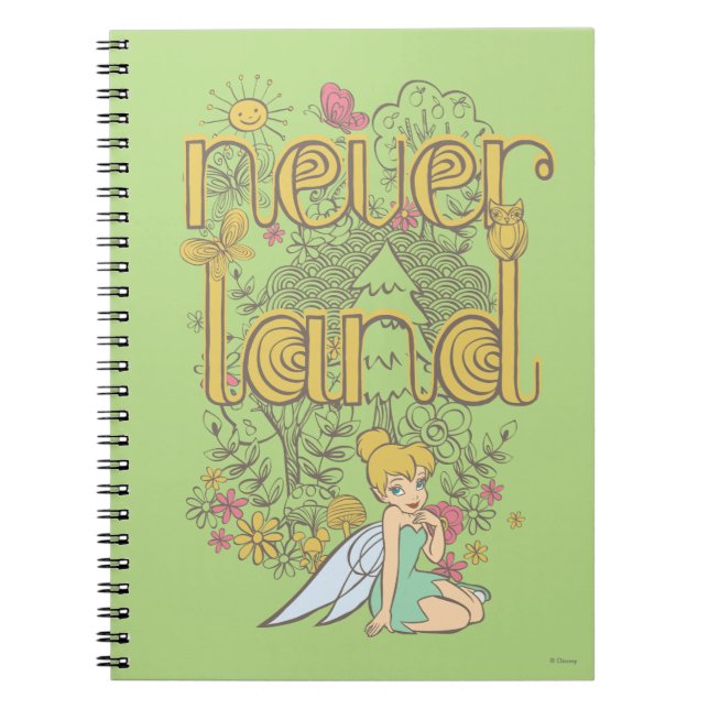 Tinker Bell in Neverland Forest Notebook (Front)