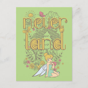 Tinker Bell in Neverland Forest Postcard