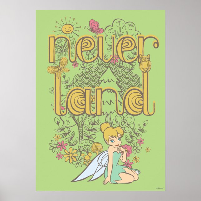 Tinker Bell in Neverland Forest Poster (Front)