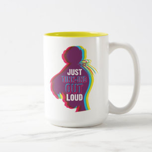 Tinker Bell - Just Tink-ing Out Loud Two-Tone Coffee Mug