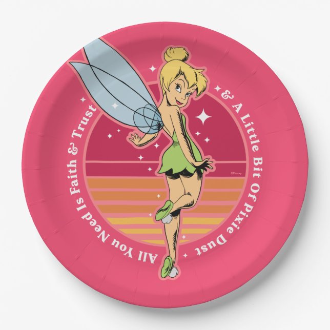 Tinker Bell | Little Bit of Pixie Dust Paper Plate (Front)