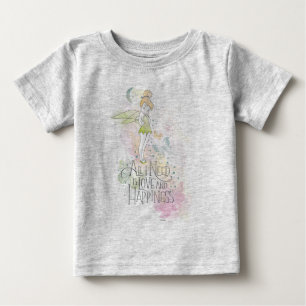 Tinker Bell Love And Happiness Baby T-Shirt