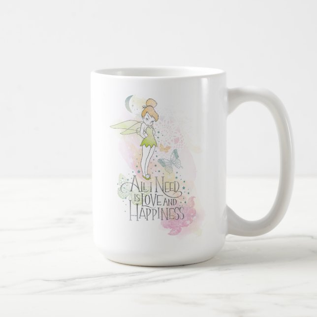 Tinker Bell Love And Happiness Coffee Mug (Right)