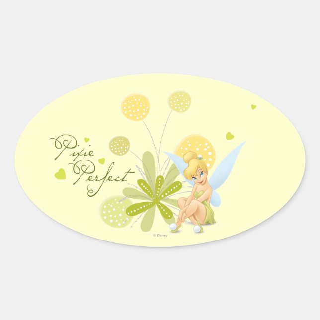 Tinker Bell  Pose 27 Oval Sticker (Front)