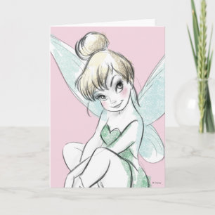 Tinker Bell   Sitting Pastel Card