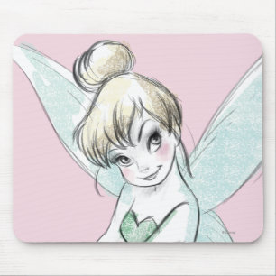 Tinker Bell   Sitting Pastel Mouse Pad