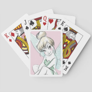 Tinker Bell   Sitting Pastel Playing Cards