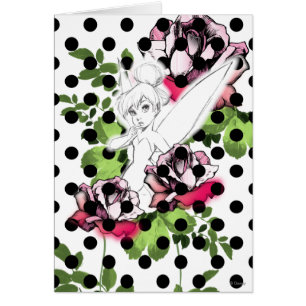 Tinker Bell Sketch avec Roses et Pois