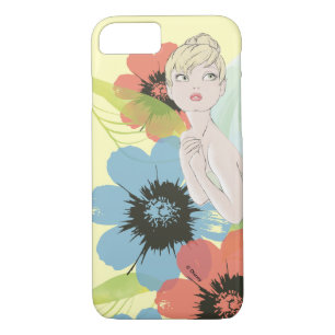 Tinker Bell Sketch With Cosmos Flowers iPhone 8/7 Case