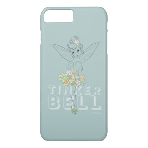 Tinker Bell Sketch With Jewel Flowers iPhone 8 Plus/7 Plus Case