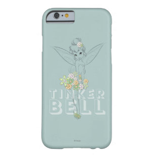 Tinker Bell Sketch With Jewel Flowers Barely There iPhone 6 Case