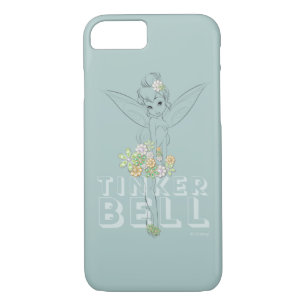 Tinker Bell Sketch With Jewel Flowers iPhone 8/7 Case