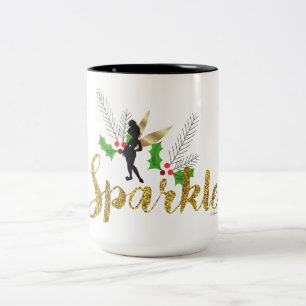 Tinker Bell   Tinker Bell Christmas Sparkle Two-Tone Coffee Mug