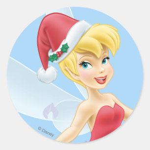 Tinker Bell   Tinker Bell Decorating The Tree Classic Round Sticker