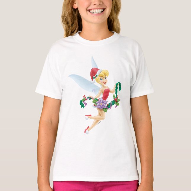Tinker Bell | Tinker Bell Decorating The Tree T-Shirt (Front)