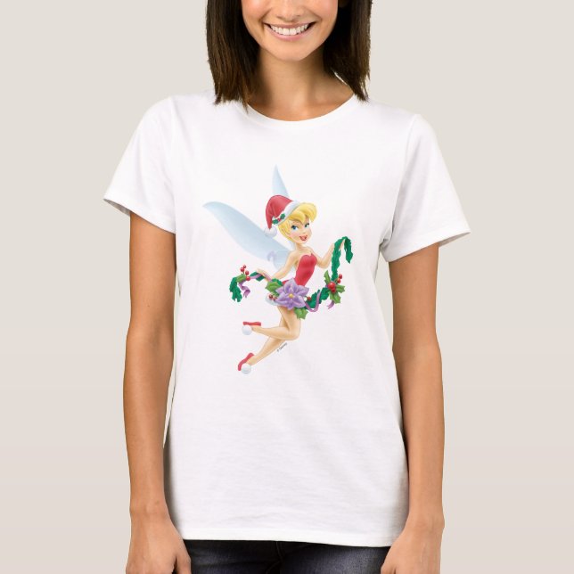 Tinker Bell | Tinker Bell Decorating The Tree T-Shirt (Front)