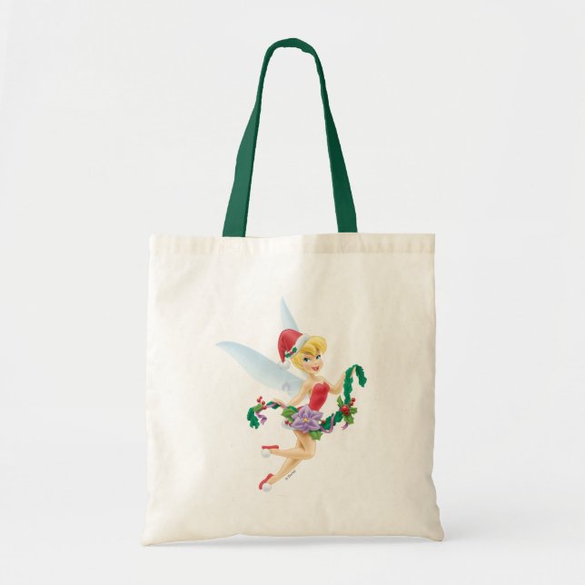 Tinker Bell | Tinker Bell Decorating The Tree Tote Bag (Front)