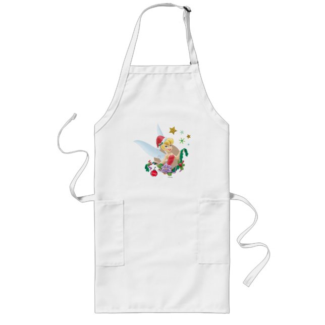 Tinker Bell | Tinker Bell In Santa Hat Long Apron (Front)