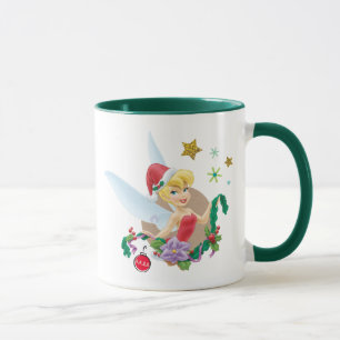 Tinker Bell   Tinker Bell In Santa Hat Mug