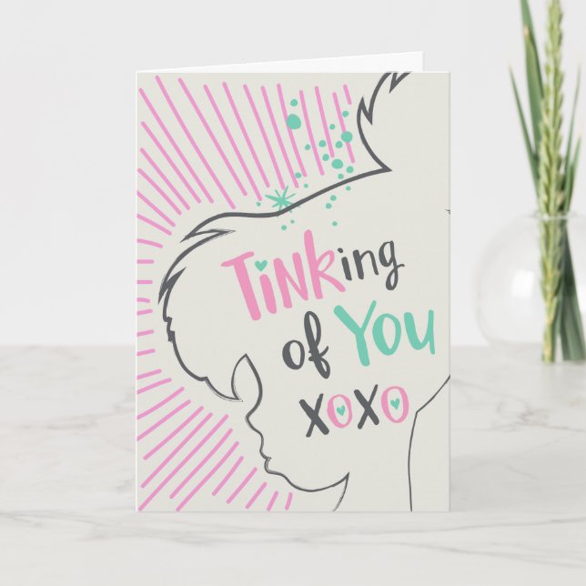 Tinker Bell | Tinking of You Valentine Holiday Card (Front)