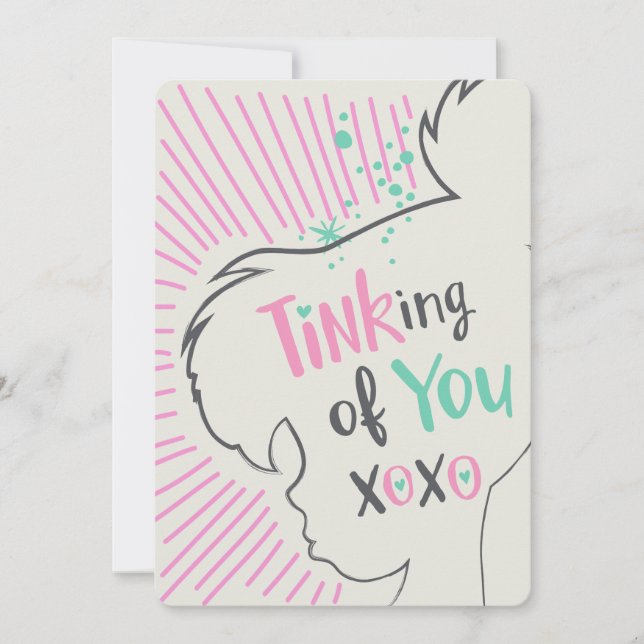 Tinker Bell | Tinking of You Valentine Holiday Card (Front)
