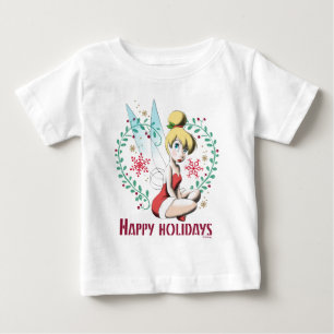 Tinker Bell Vintage Happy Holidays Baby T-Shirt