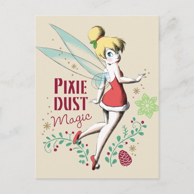 Tinker Bell | Vintage Pixie Dust Magic Postcard (Front)