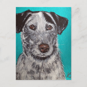 Tinker Painting - Heeler Mix Postcard