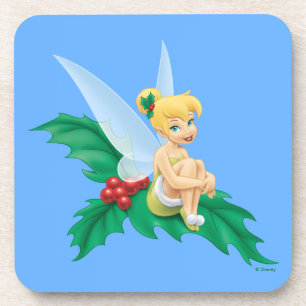 Tinkerbell   Christmas Holly Coaster