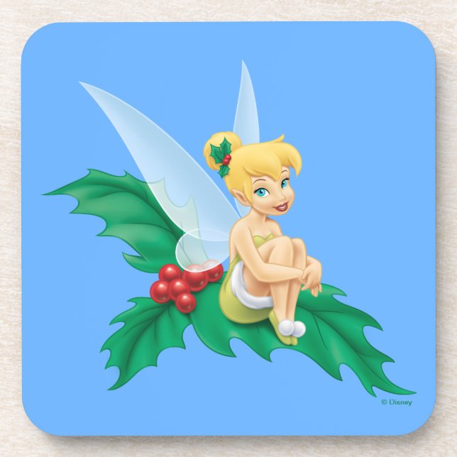 Tinkerbell | Christmas Holly Coaster (Front)