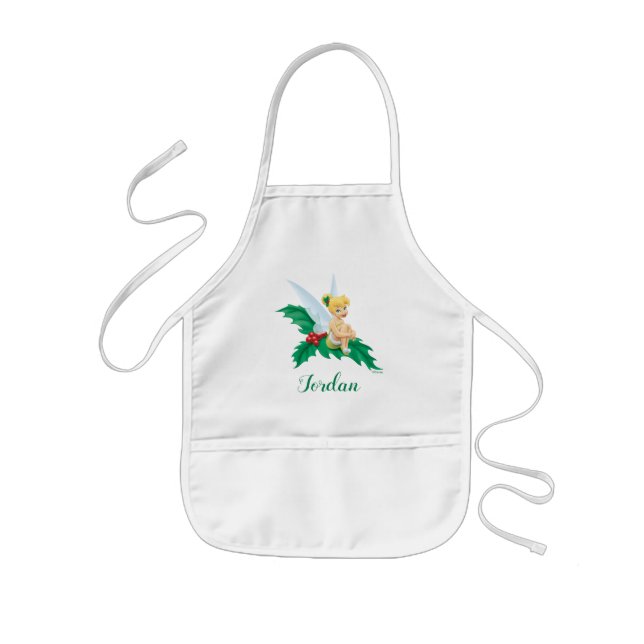 Tinkerbell | Christmas Holly Kids Apron (Front)
