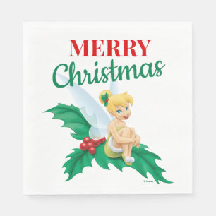 Tinkerbell   Christmas Holly Napkin