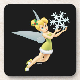 Tinkerbell   Christmas Snowflake Coaster