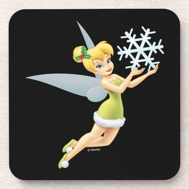 Tinkerbell | Christmas Snowflake Coaster (Front)