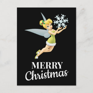 Tinkerbell   Christmas Snowflake Holiday Postcard