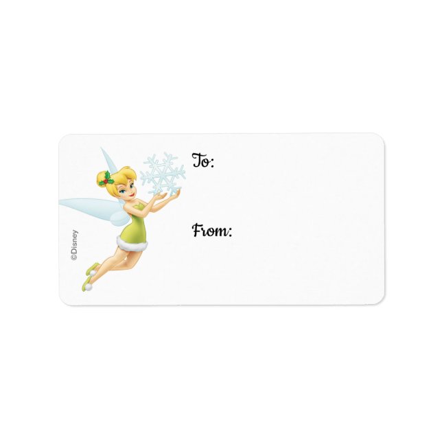 Tinkerbell | Christmas Snowflake Label (Front)