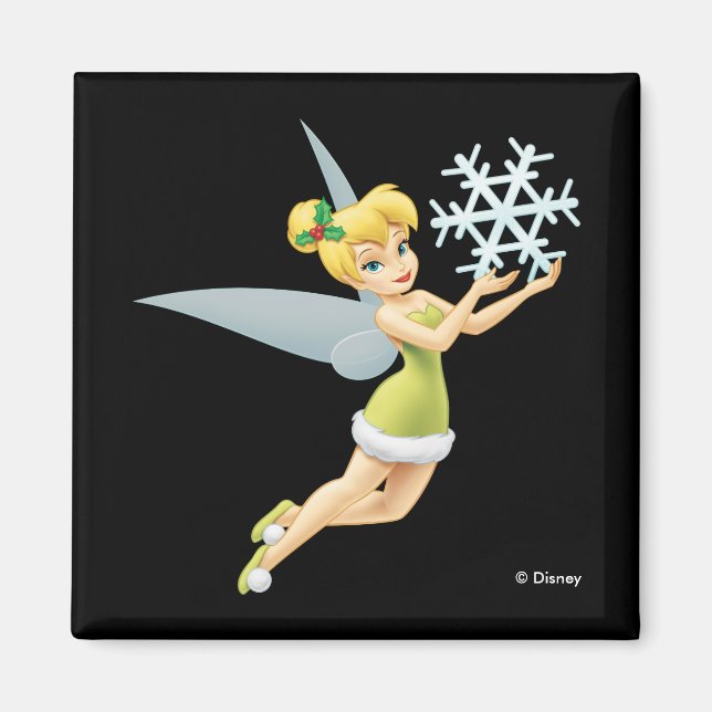 Tinkerbell | Christmas Snowflake Magnet (Front)