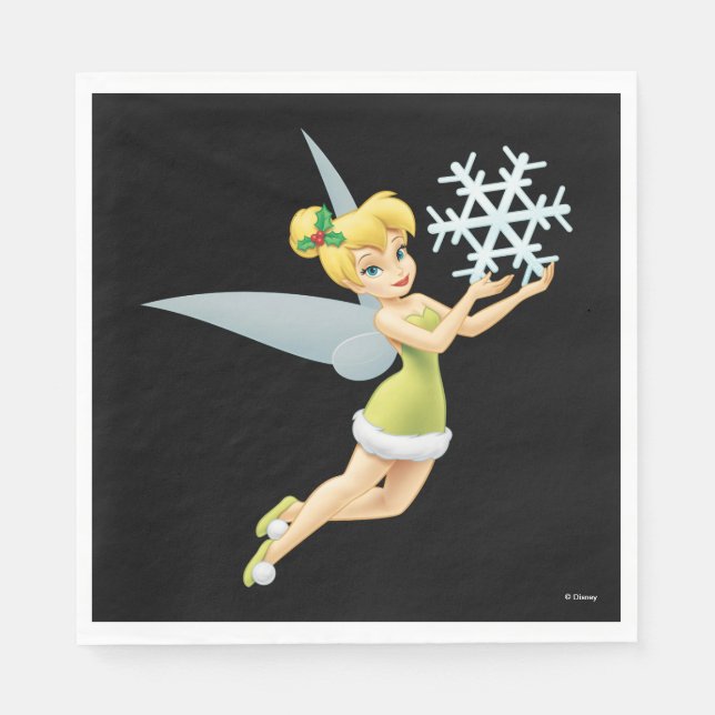 Tinkerbell | Christmas Snowflake Napkin (Front)