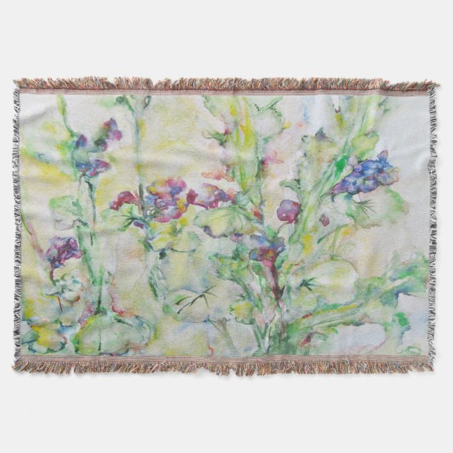Tinkerbell. flowers throw blanket (Front)