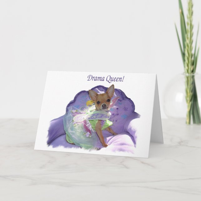 Tinkerbell the "Drama Queen!" Card (Front)